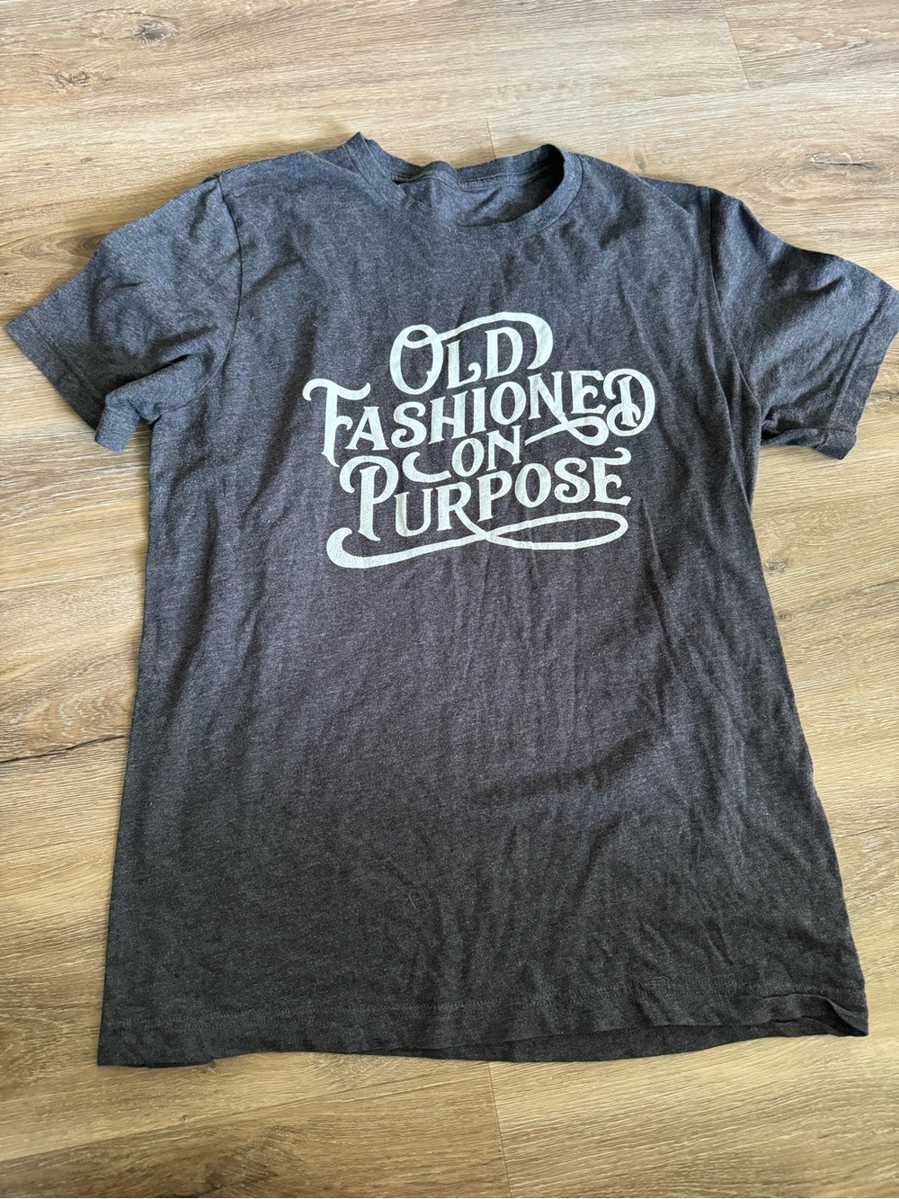 Old Fashioned On Purpose Graphic Tee - Charcoal large